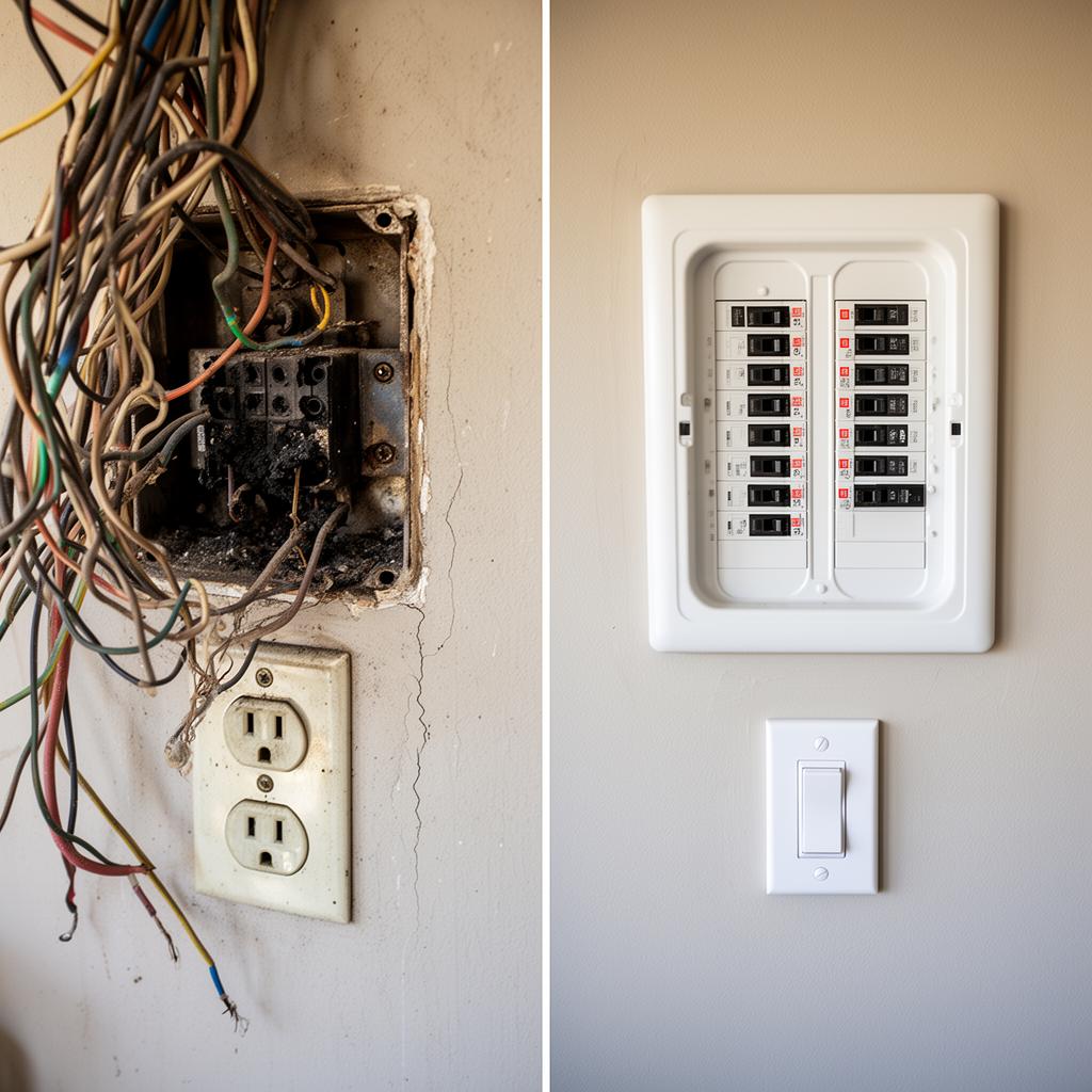 Electrical — before and after