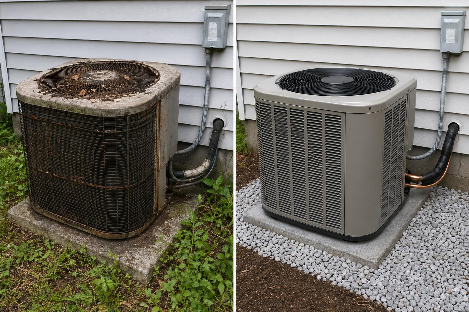 HVAC before and after
